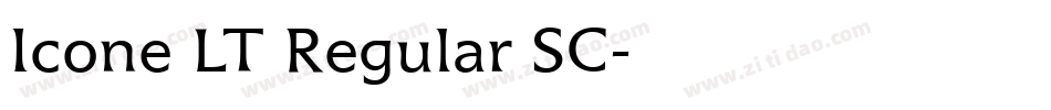 Icone LT Regular SC字体转换